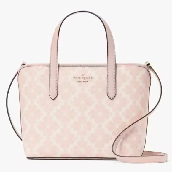 Kate Spade Pink Signature Small Tote Bag VEGAN - Picture 4 of 14
